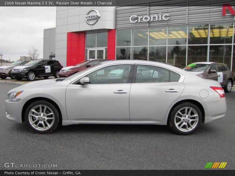 Radiant Silver Metallic / Charcoal 2009 Nissan Maxima 3.5 SV