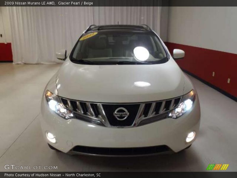 Glacier Pearl / Beige 2009 Nissan Murano LE AWD