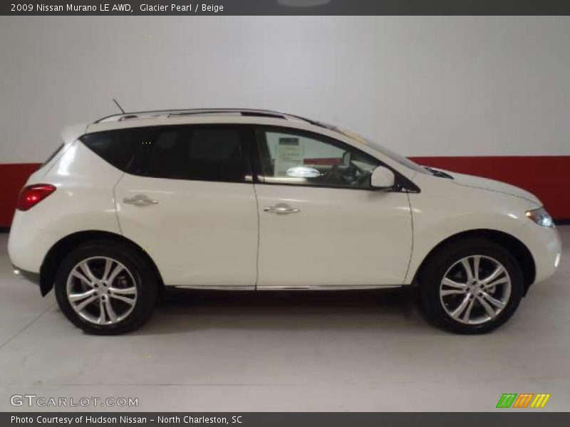 Glacier Pearl / Beige 2009 Nissan Murano LE AWD