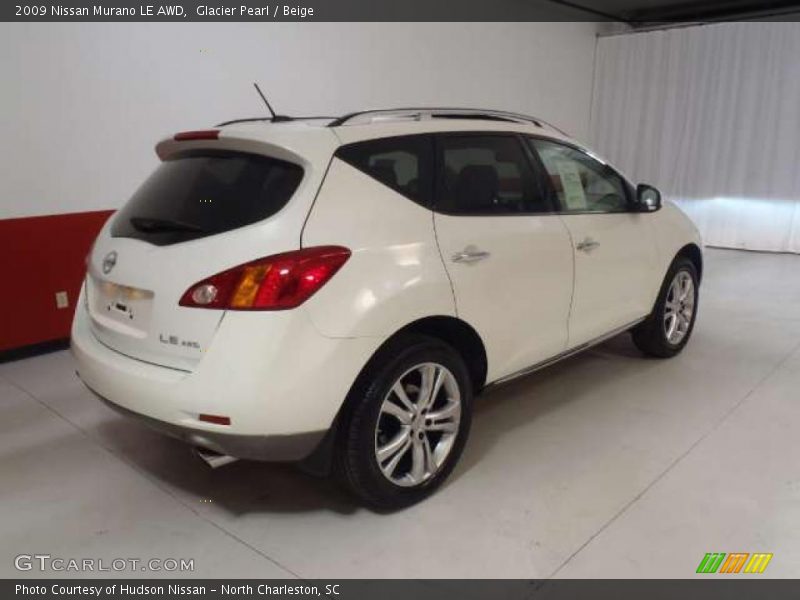 Glacier Pearl / Beige 2009 Nissan Murano LE AWD