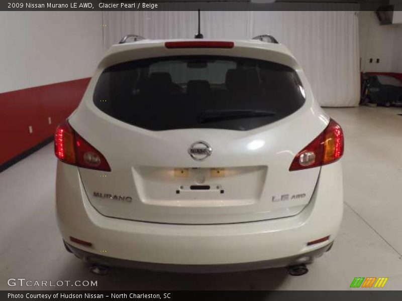 Glacier Pearl / Beige 2009 Nissan Murano LE AWD