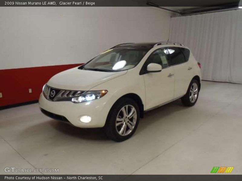 Glacier Pearl / Beige 2009 Nissan Murano LE AWD