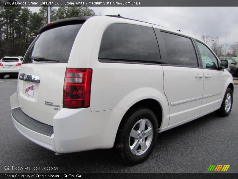 Stone White / Medium Slate Gray/Light Shale 2009 Dodge Grand Caravan SXT