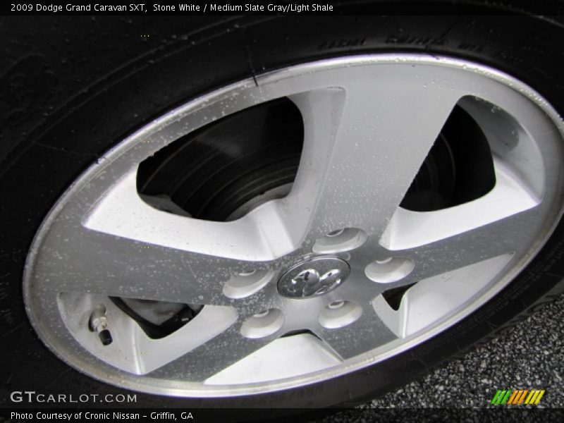 Stone White / Medium Slate Gray/Light Shale 2009 Dodge Grand Caravan SXT