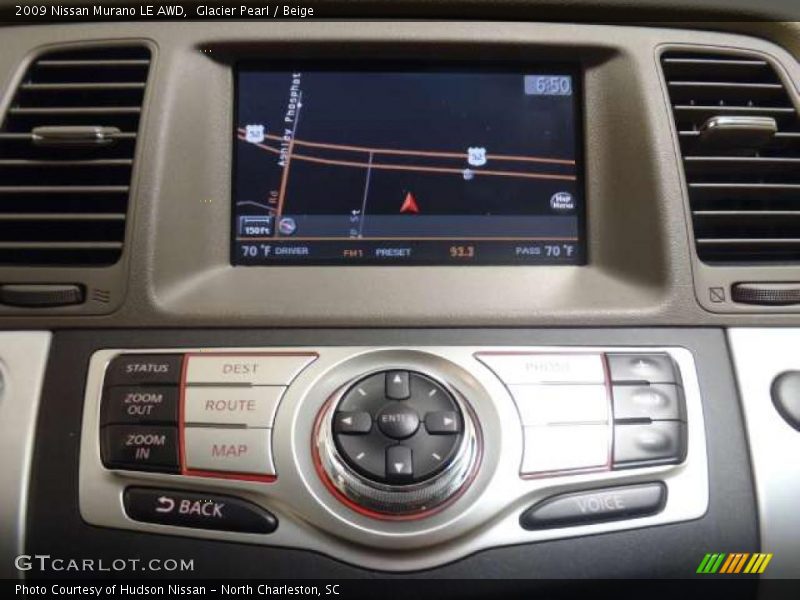 Glacier Pearl / Beige 2009 Nissan Murano LE AWD