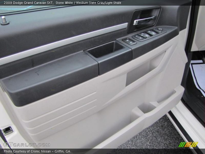 Stone White / Medium Slate Gray/Light Shale 2009 Dodge Grand Caravan SXT