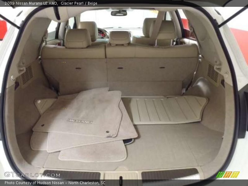 Glacier Pearl / Beige 2009 Nissan Murano LE AWD