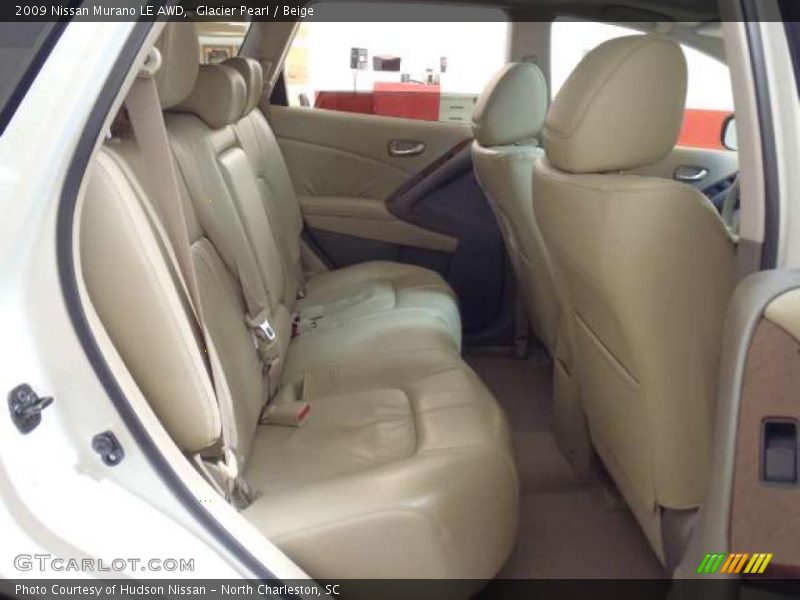 Glacier Pearl / Beige 2009 Nissan Murano LE AWD