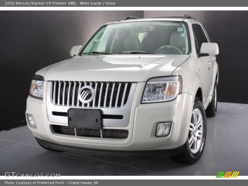 White Suede / Stone 2009 Mercury Mariner V6 Premier 4WD