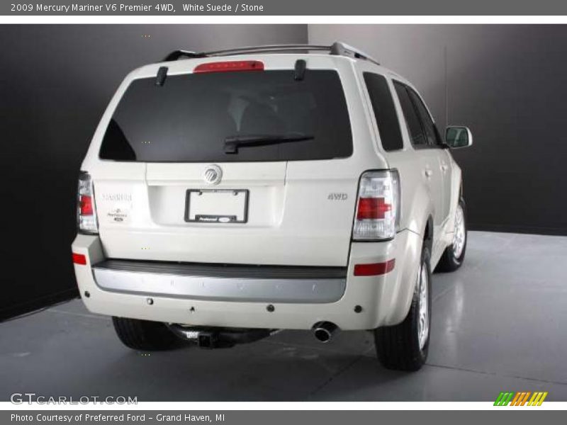 White Suede / Stone 2009 Mercury Mariner V6 Premier 4WD