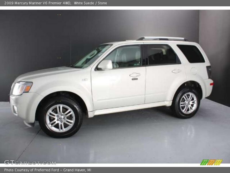 White Suede / Stone 2009 Mercury Mariner V6 Premier 4WD