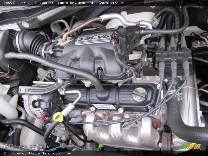 Stone White / Medium Slate Gray/Light Shale 2009 Dodge Grand Caravan SXT