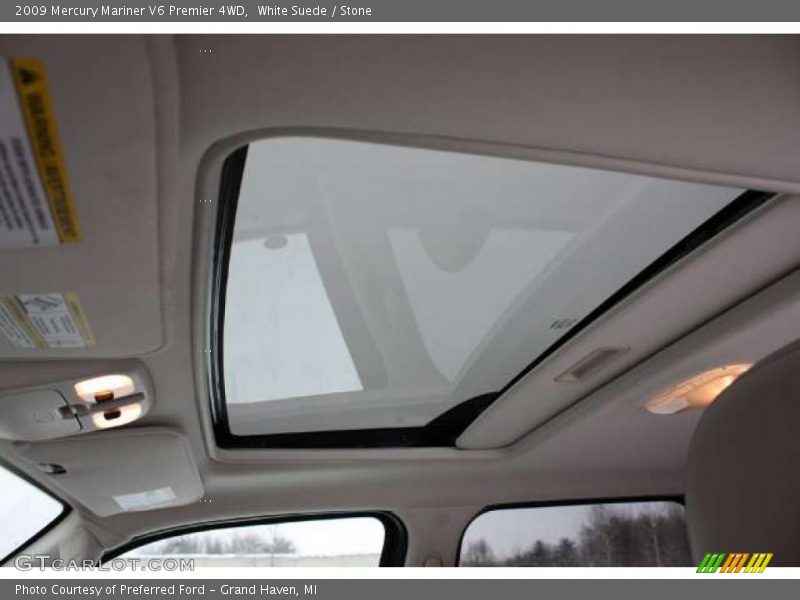 White Suede / Stone 2009 Mercury Mariner V6 Premier 4WD