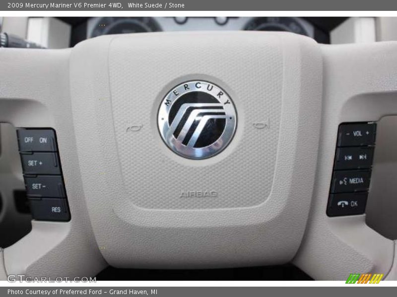 White Suede / Stone 2009 Mercury Mariner V6 Premier 4WD