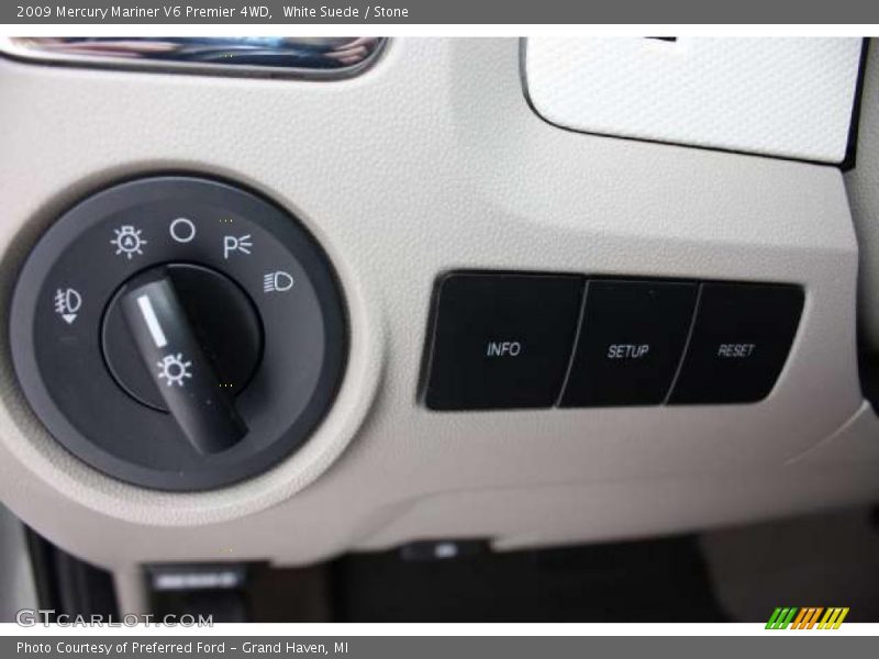 White Suede / Stone 2009 Mercury Mariner V6 Premier 4WD