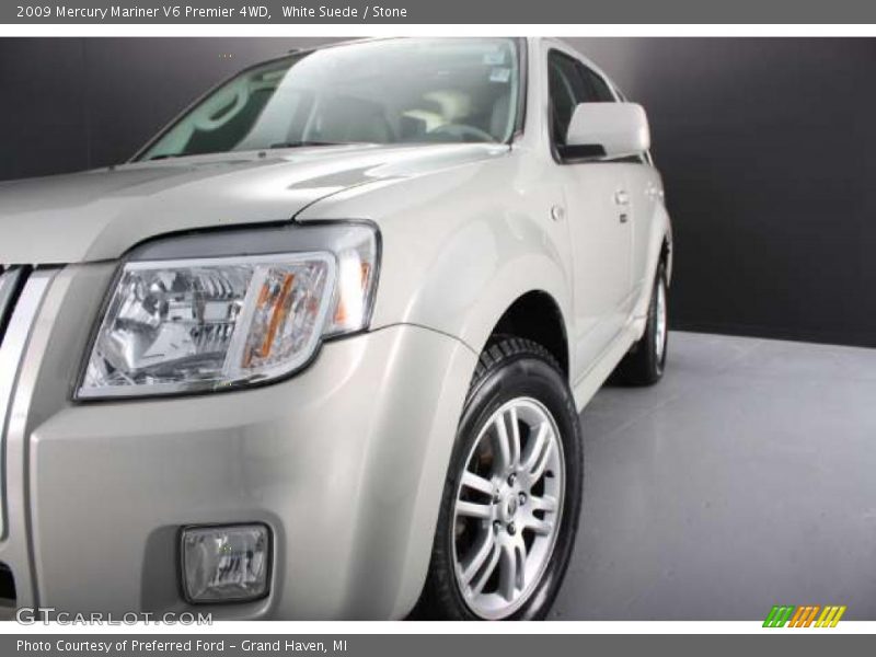 White Suede / Stone 2009 Mercury Mariner V6 Premier 4WD