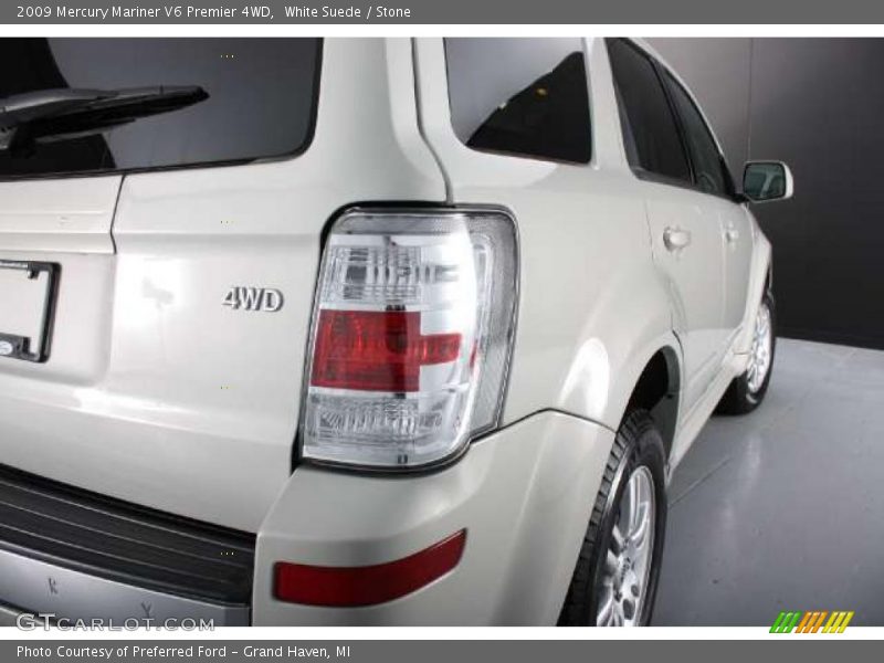 White Suede / Stone 2009 Mercury Mariner V6 Premier 4WD