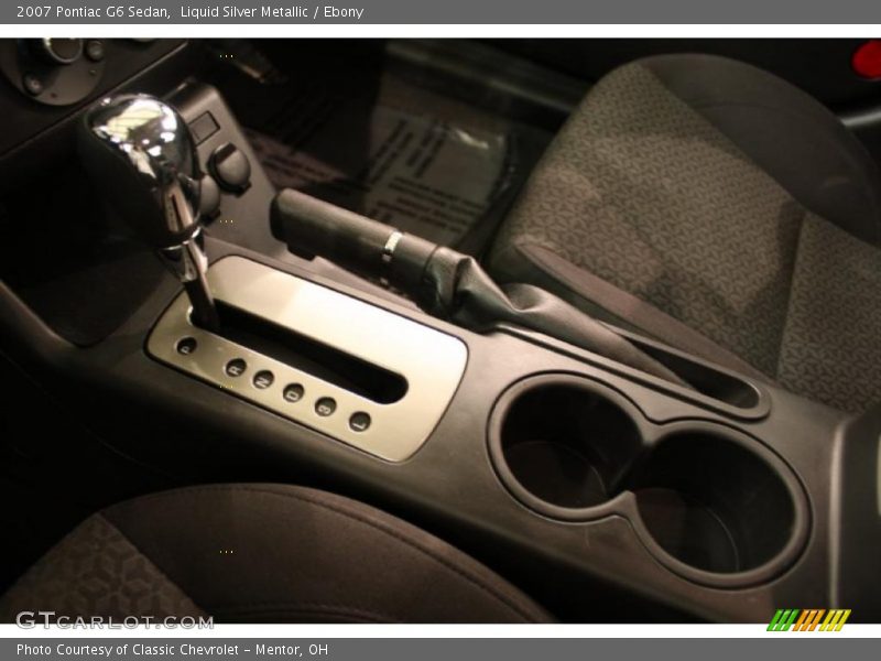 Liquid Silver Metallic / Ebony 2007 Pontiac G6 Sedan