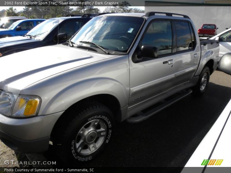 Silver Birch Metallic / Dark Graphite 2002 Ford Explorer Sport Trac