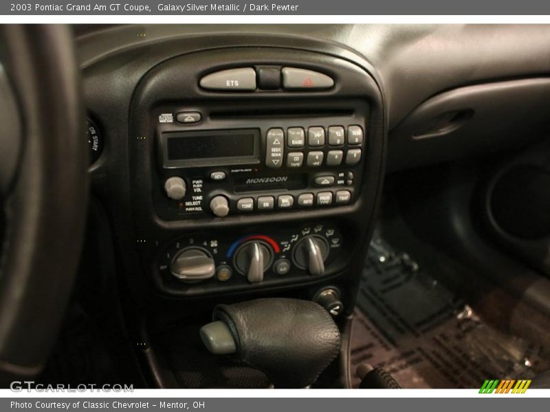 Controls of 2003 Grand Am GT Coupe