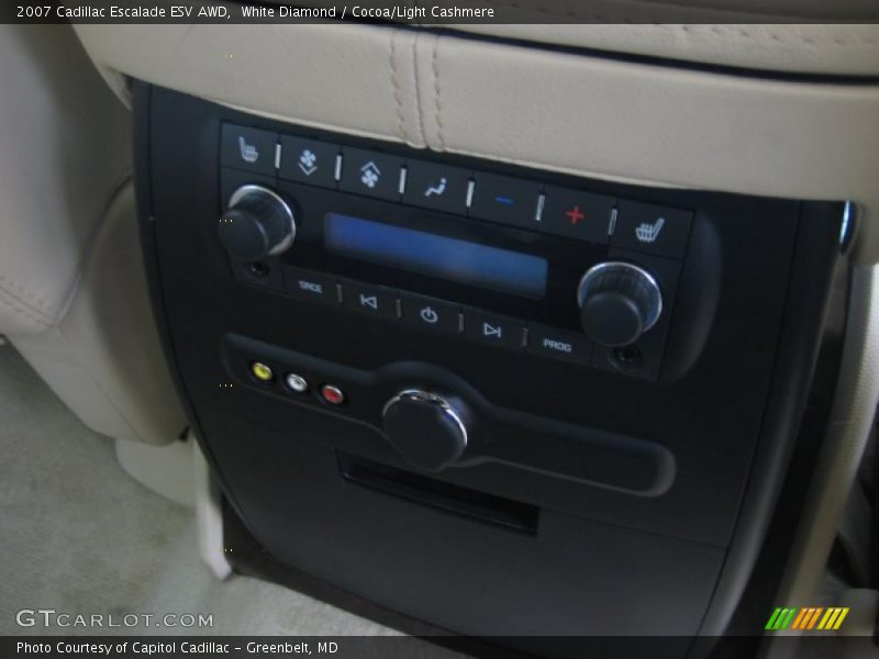 White Diamond / Cocoa/Light Cashmere 2007 Cadillac Escalade ESV AWD