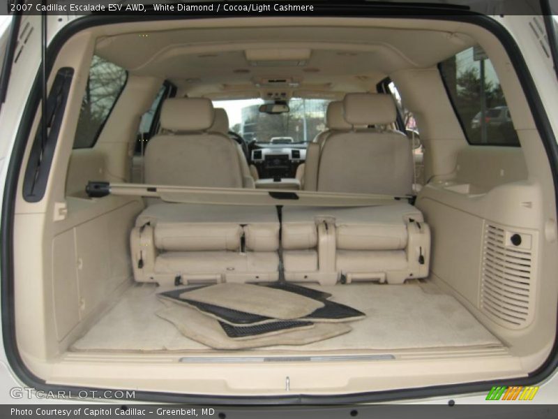 White Diamond / Cocoa/Light Cashmere 2007 Cadillac Escalade ESV AWD