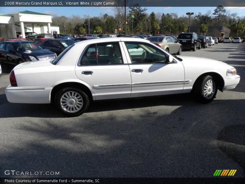 Vibrant White / Light Camel 2008 Mercury Grand Marquis LS