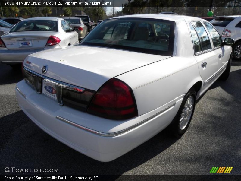 Vibrant White / Light Camel 2008 Mercury Grand Marquis LS
