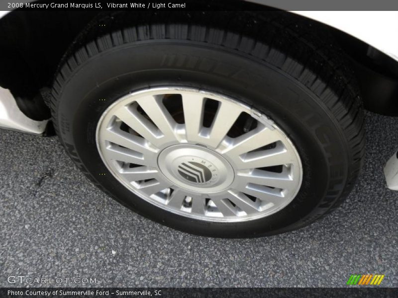 Vibrant White / Light Camel 2008 Mercury Grand Marquis LS