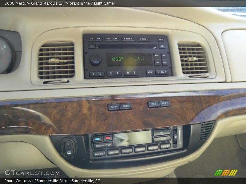 Vibrant White / Light Camel 2008 Mercury Grand Marquis LS