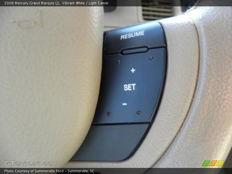 Vibrant White / Light Camel 2008 Mercury Grand Marquis LS