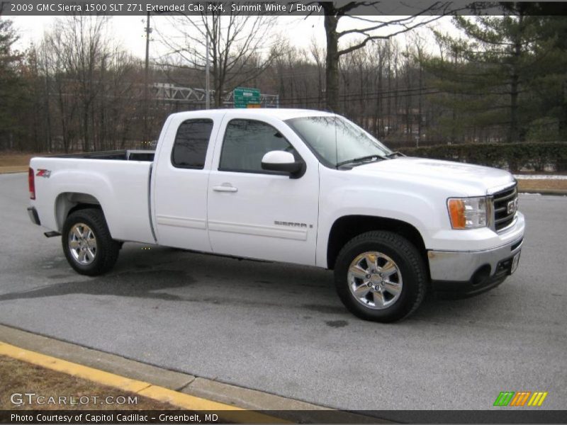  2009 Sierra 1500 SLT Z71 Extended Cab 4x4 Summit White