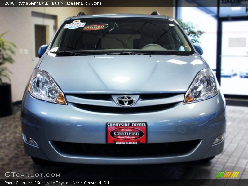 Blue Mirage Metallic / Stone 2008 Toyota Sienna XLE