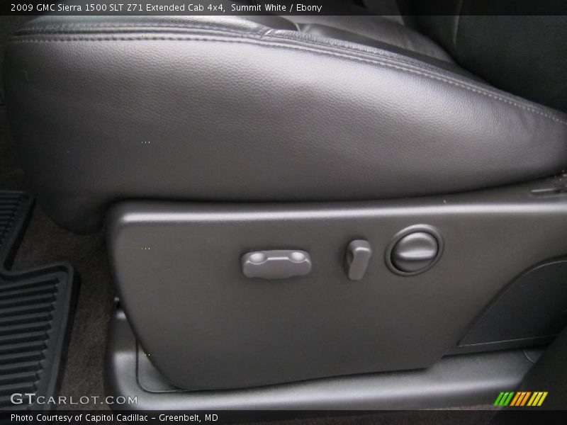 Summit White / Ebony 2009 GMC Sierra 1500 SLT Z71 Extended Cab 4x4