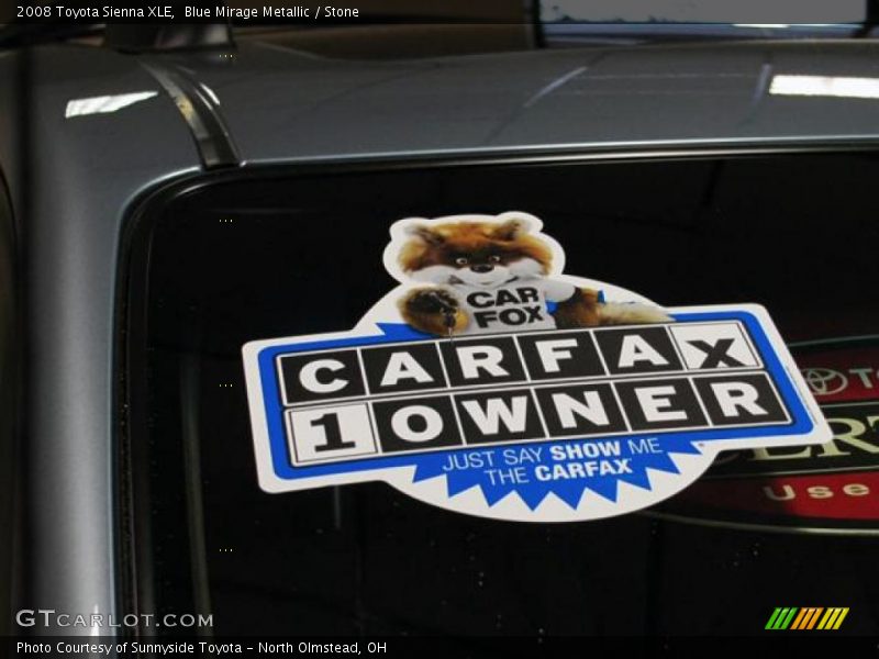 Blue Mirage Metallic / Stone 2008 Toyota Sienna XLE