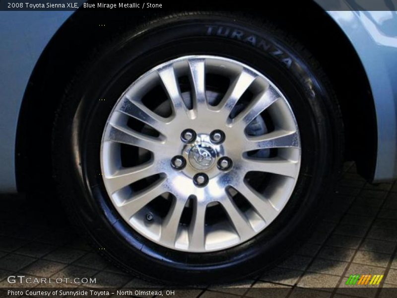 Blue Mirage Metallic / Stone 2008 Toyota Sienna XLE