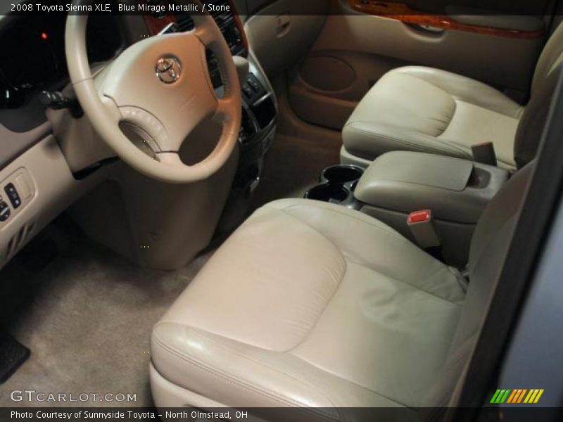 Blue Mirage Metallic / Stone 2008 Toyota Sienna XLE