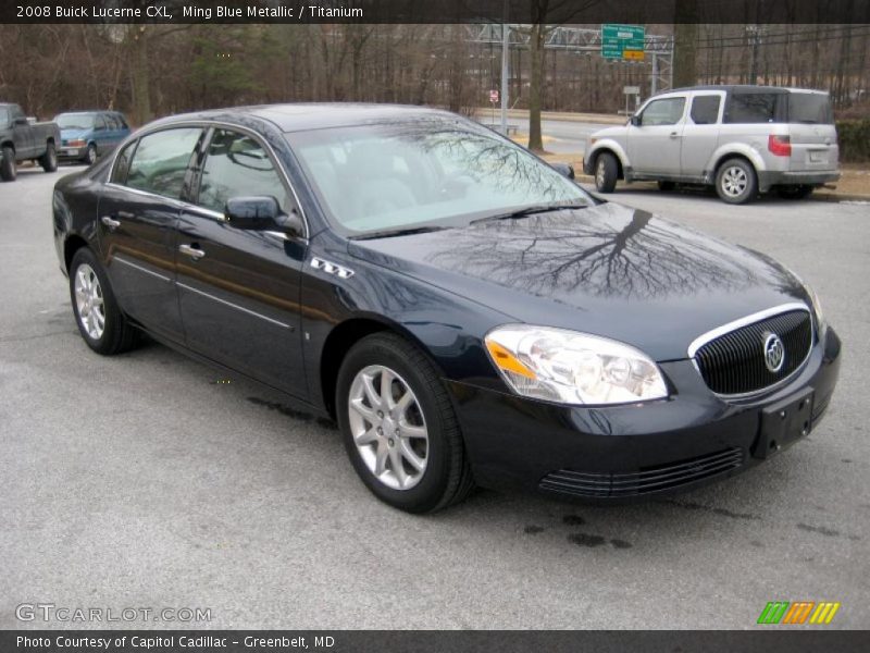 Ming Blue Metallic / Titanium 2008 Buick Lucerne CXL