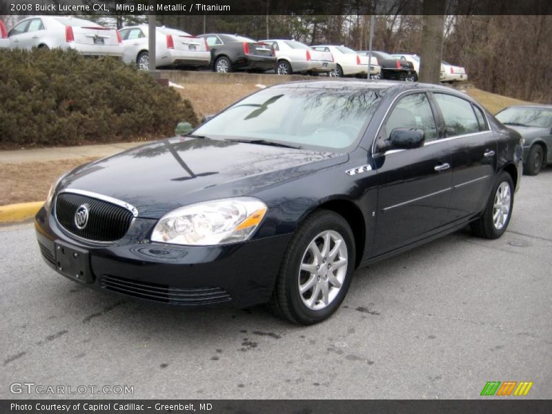 Ming Blue Metallic / Titanium 2008 Buick Lucerne CXL