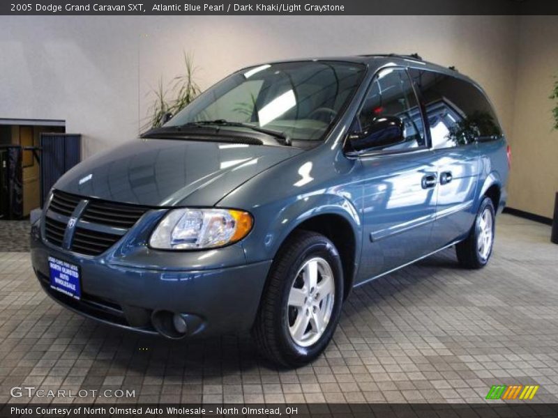 Atlantic Blue Pearl / Dark Khaki/Light Graystone 2005 Dodge Grand Caravan SXT
