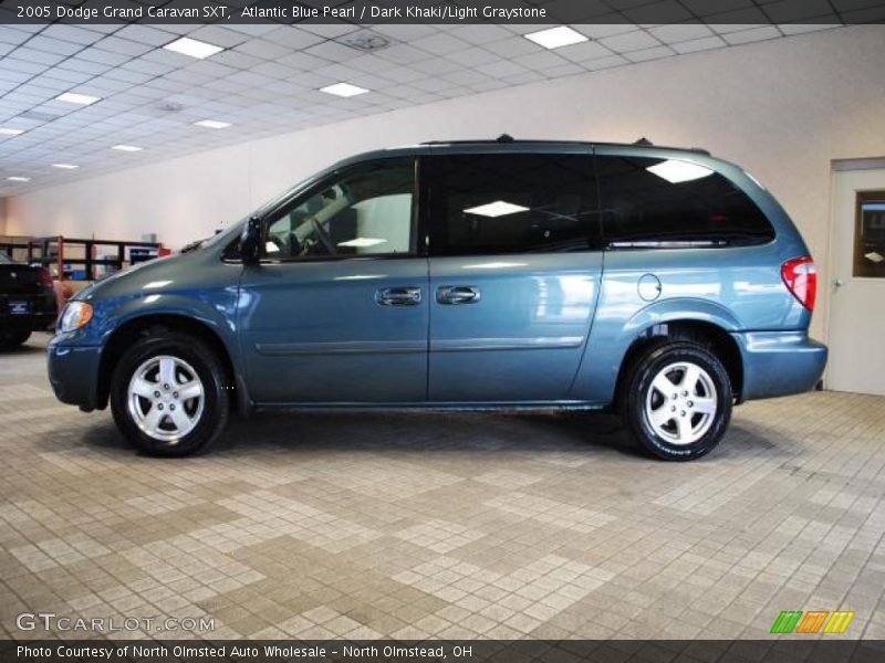 Atlantic Blue Pearl / Dark Khaki/Light Graystone 2005 Dodge Grand Caravan SXT
