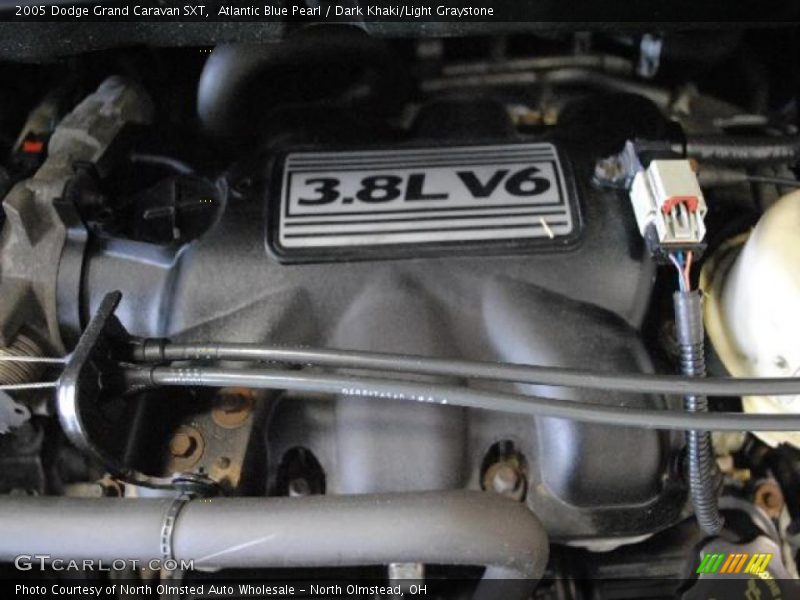 Atlantic Blue Pearl / Dark Khaki/Light Graystone 2005 Dodge Grand Caravan SXT