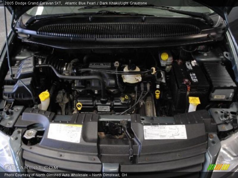 Atlantic Blue Pearl / Dark Khaki/Light Graystone 2005 Dodge Grand Caravan SXT