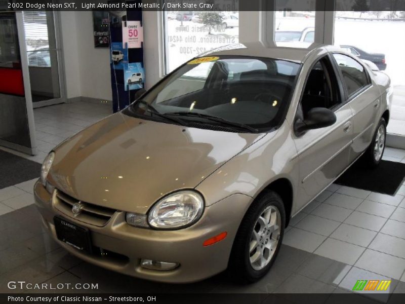 Light Almond Pearl Metallic / Dark Slate Gray 2002 Dodge Neon SXT