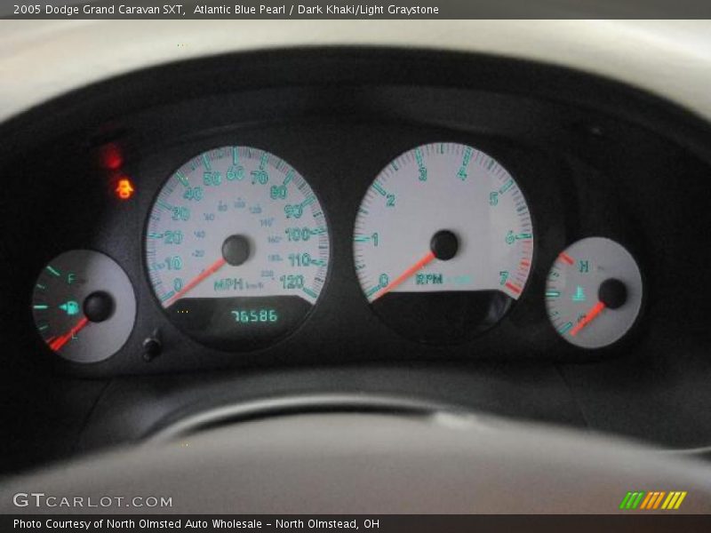 Atlantic Blue Pearl / Dark Khaki/Light Graystone 2005 Dodge Grand Caravan SXT