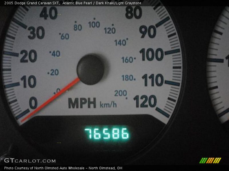 Atlantic Blue Pearl / Dark Khaki/Light Graystone 2005 Dodge Grand Caravan SXT