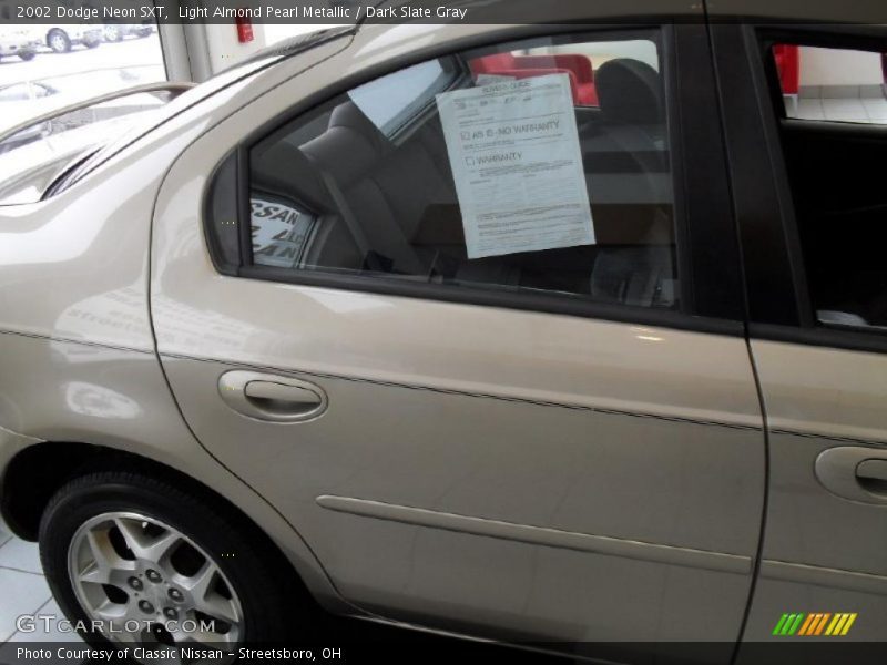 Light Almond Pearl Metallic / Dark Slate Gray 2002 Dodge Neon SXT