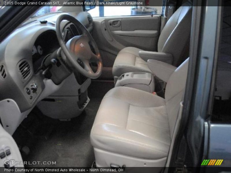 Atlantic Blue Pearl / Dark Khaki/Light Graystone 2005 Dodge Grand Caravan SXT