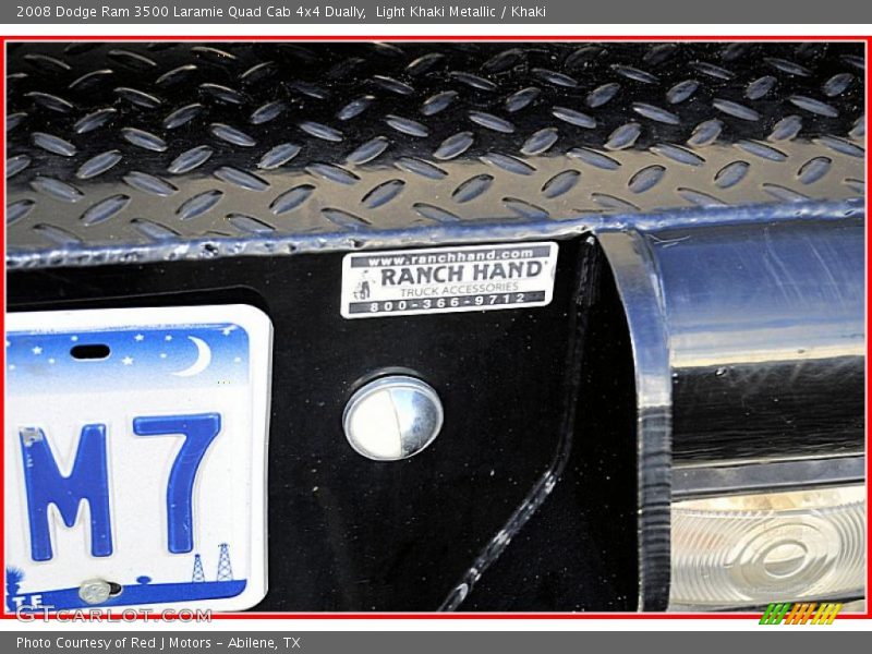 Light Khaki Metallic / Khaki 2008 Dodge Ram 3500 Laramie Quad Cab 4x4 Dually