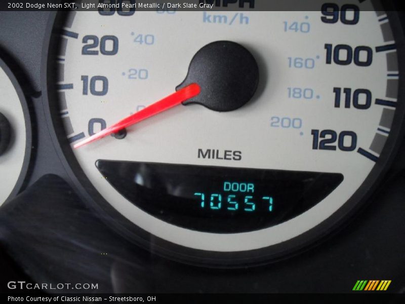 Light Almond Pearl Metallic / Dark Slate Gray 2002 Dodge Neon SXT